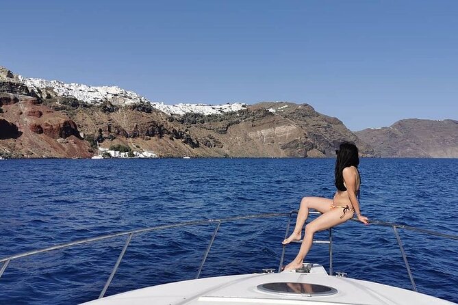 5 Hours Santorini Private Luxury Cruise with BBQ and Drinks - Swimming and Snorkelling in Clear Aegean Water