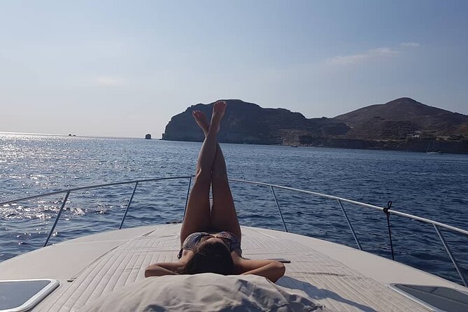 5 Hours Santorini Private Luxury Cruise with BBQ and Drinks - Crew Makes the Day: Captain Mike, Costas, Renos, and Ilias