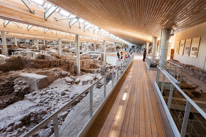 Archaeological Bus Tour To Akrotiri Excavations & Red Beach - Megalochori Village: A charming pause with real backstory