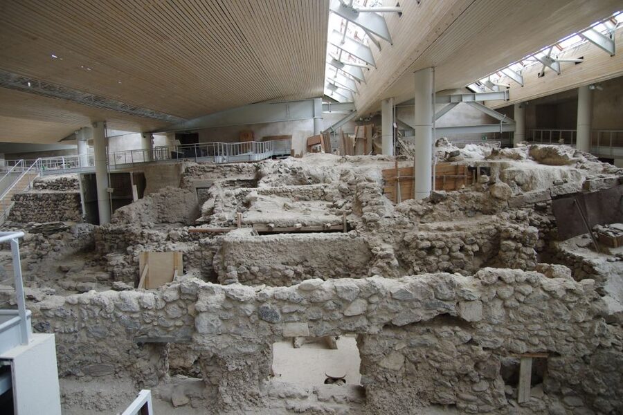 Archaeological Bus Tour To Akrotiri Excavations & Red Beach - FAQ