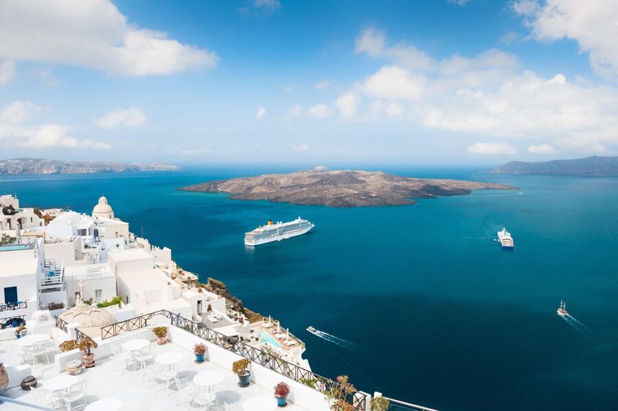 Best of Santorini 4hours Private Tour - Prophet Elias Monastery in Pyrgos: the island-from-above photo moment