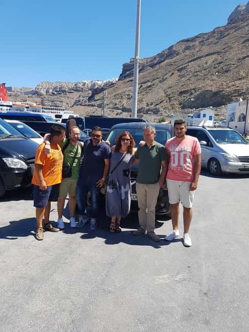 Best of Santorini Customized Private Tour - Perissa Black Sand Beach and Red Beach: trade rooftops for volcanic shorelines