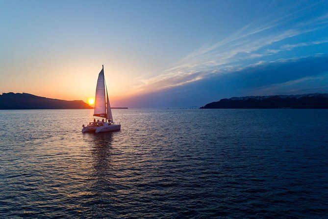 Caldera Cruise with Swim Stops, BBQ on board and drinks! - Stop 1: Santorini, Volcanic Islands, Hot Springs, and the Beaches
