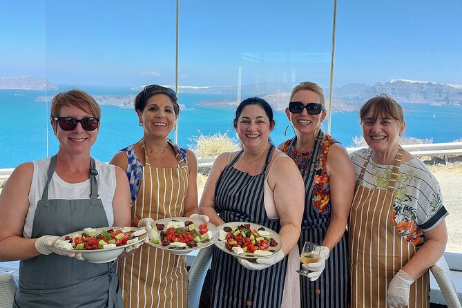 Cooking Class and Wine Tasting in Santorini - The menu you’ll eat: a clear tour of Santorini comfort food