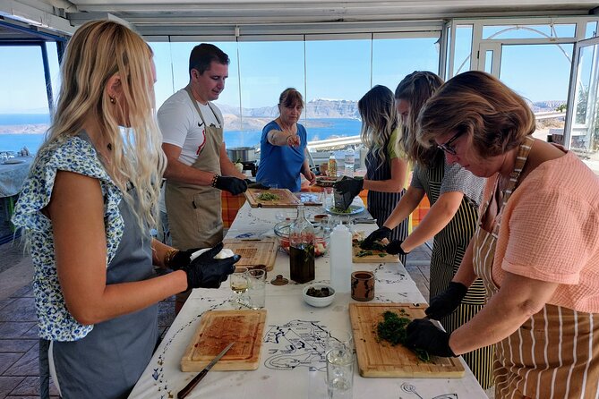 Cooking Class and Wine Tasting in Santorini - The 3-hour plan: cooking first, then wine and lunch