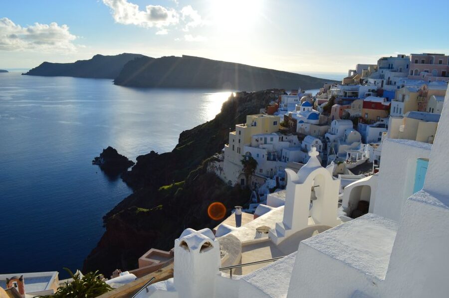 Cruise Traveller's Shore Excursion - Blue Dome in Firostefani: a volcano-view interlude