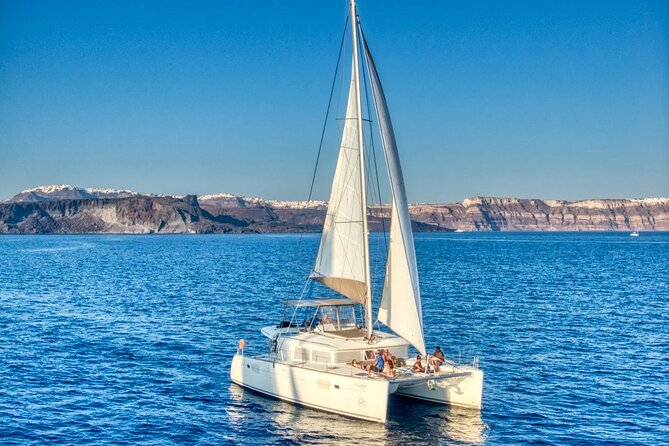 Deluxe Santorini Sailing with BBQ and Drinks Shared Tour - Stop 2: White Beach depends on conditions
