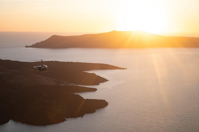 Experience Santorini Sunset by Helicopter - Pilot Ben and the art of timing at sunset