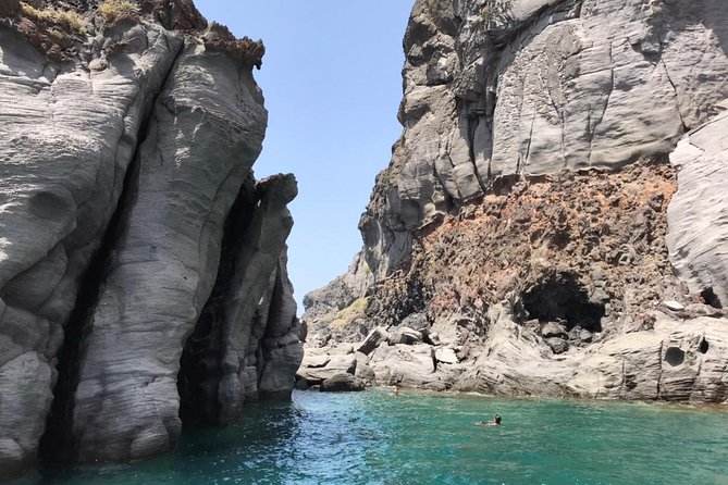 Explore Santorini’s volcano with Alex Private Boat Rental - Meeting at Fira Old Port, then getting on the water fast