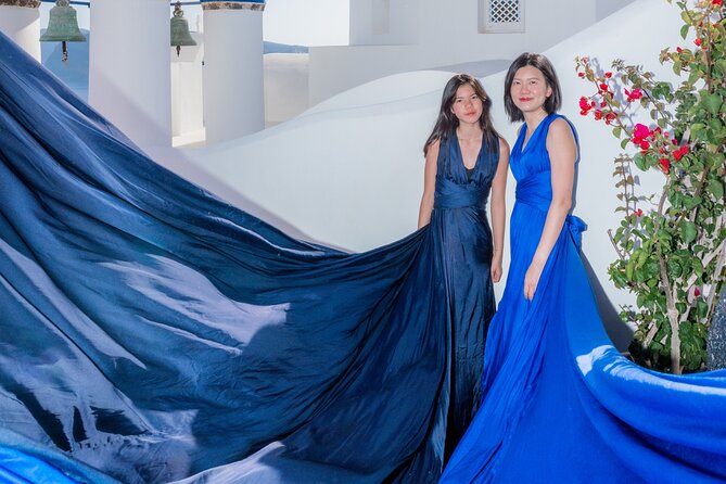 Flying Dress Experience -Private Santorini Photoshoot - Dress Color Choice: Picking What Matches Your Style and Your Photos