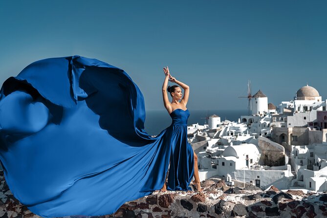Flying Dress Photo © Photoshoot in Santorini: Express Package - Choosing Your Dress From the Catalog (Sizes From US 0-22)