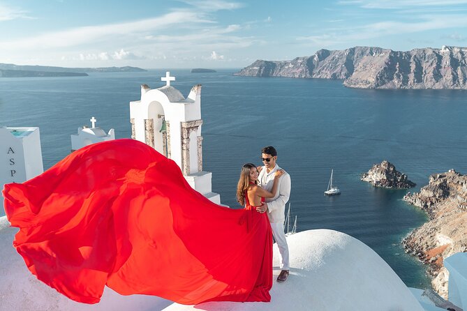 Flying Dress Photo © Photoshoot in Santorini: Express Package - Private Photographer + Assistant: Why the Team Dynamic Matters