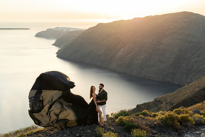 Flying Dress © Photoshoot in Santorini: Happy Birthday Package - Photo Delivery, Retouching, and What You Actually Receive