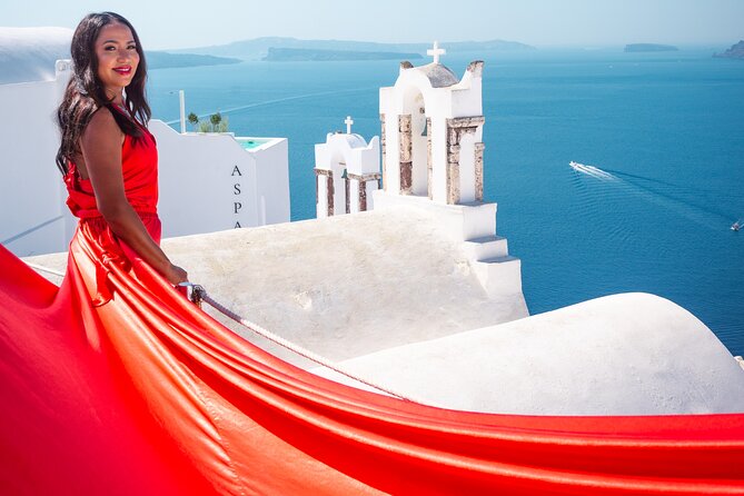Flying Dress Santorini Photoshoot - Key things that make this Flying Dress shoot work