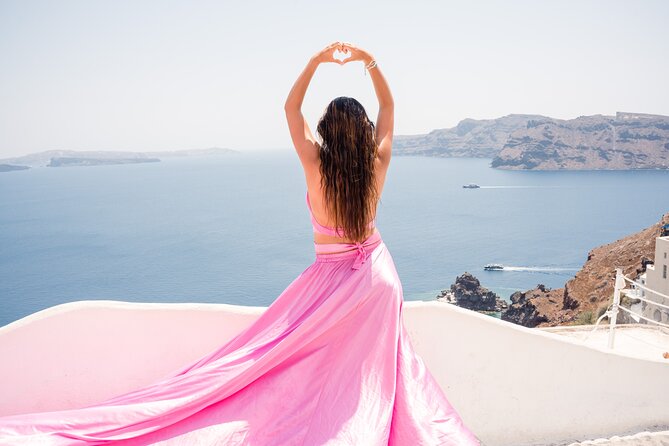 Flying Dress Santorini Photoshoot - Photo delivery, what you get with 50 vs 60 edited images