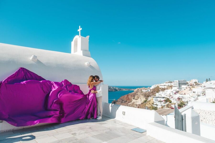 Flying Dress Santorini Photoshoot - Value check: is this $182 per group up to 2 a good deal?