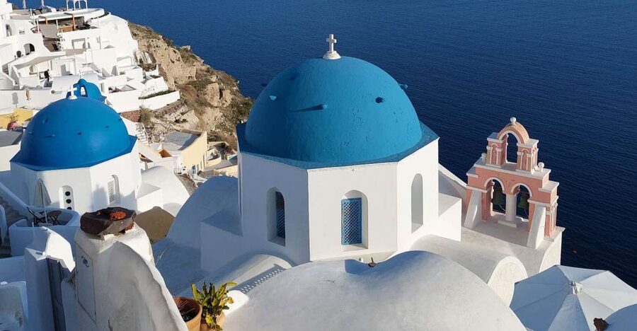 From Santorini: Guided Oia Morning Tour with Breakfast - Walking Oia’s lanes, blue domes, and cliffside homes