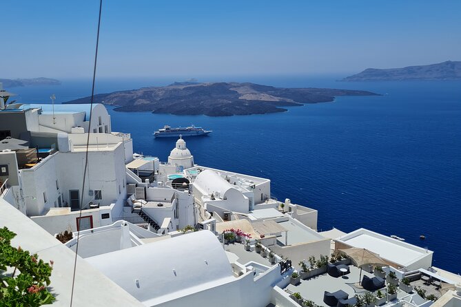 Full-Day Private Tour of Santorini Caldera & The Most Famous Sightseeing - Stop 6: Profitis Ilias monastery near Pyrgos, a fortress-style view from the top