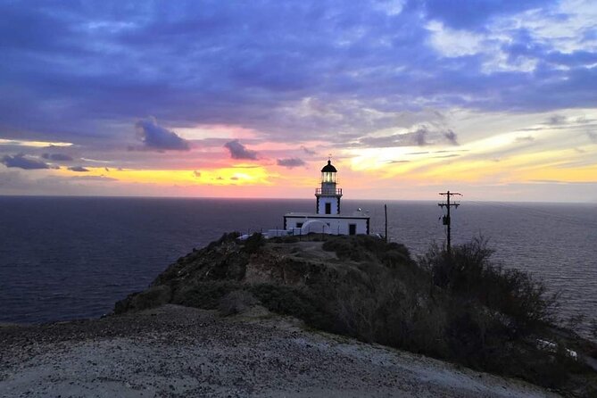 Half-Day Inland Fishing Tourism Sunset Tour with Dinner - Akrotiri Lighthouse and the caldera views that make the sunset work