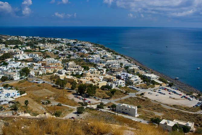 Half-Day Santorini South Coast and Akrotiri Tour from Fira - Perivolos and Perissa beach time: black sand, swim breaks, and late-day hunger