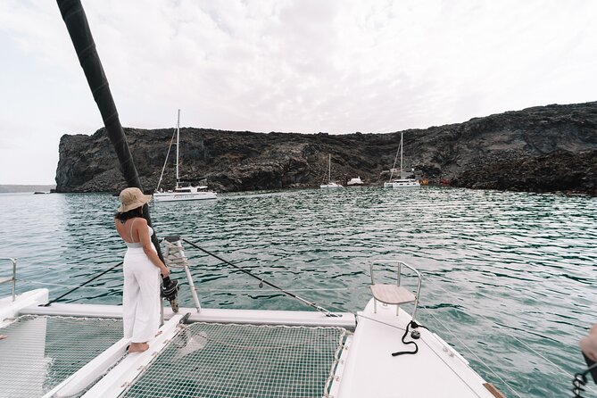 Half-Day Tailor-made Private Catamaran Cruise in Santorini - Swimming time and comfort: how to get the most out of the water part