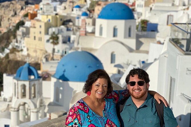 Iconic Sights of Santorini - Private Full Day Tour - Santo Wines, the cliff finish with sunset-friendly vibes
