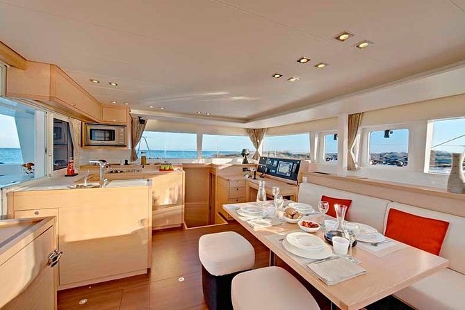 Island Hopping: Santorini Catamaran Charter Cruise with a skipper - A Lagoon catamaran charter, built around your route