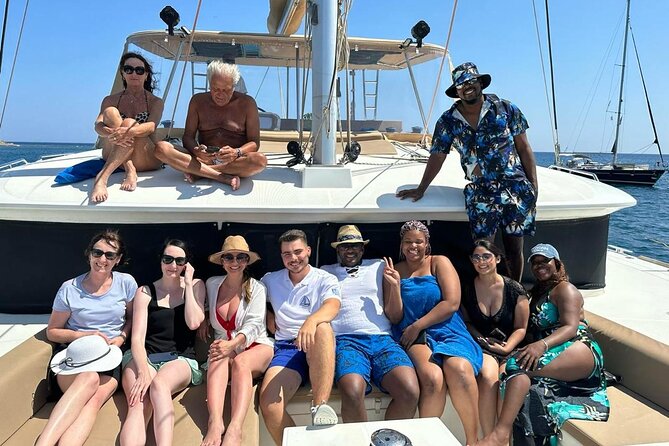 Luxury Santorini Catamaran Cruise: Lunch, BBQ, Drinks, Transfers - Volcano hot springs in the caldera: sulfur water and a real mood shift