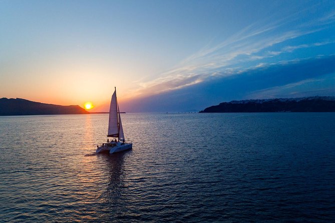 Luxury Sunset Cruise with Swim Stops, BBQ meals and Open Bar - Why This 5-Hour Luxury Sunset Cruise Fits Santorini So Well