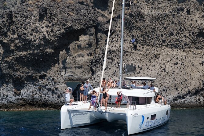 Morning Caldera Cruise with BBQ Meal and Drinks - Hotel Pickup to Catamaran Vangelis: The Smooth Start
