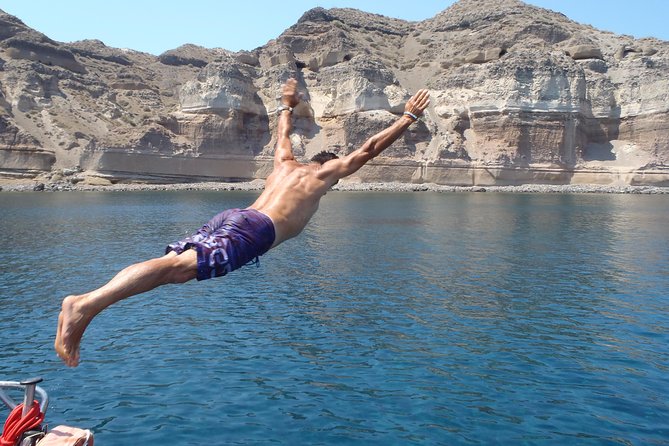 Morning Caldera Sailing Cruise - Mesa Pigadia Beach: best bet for calm, clear water