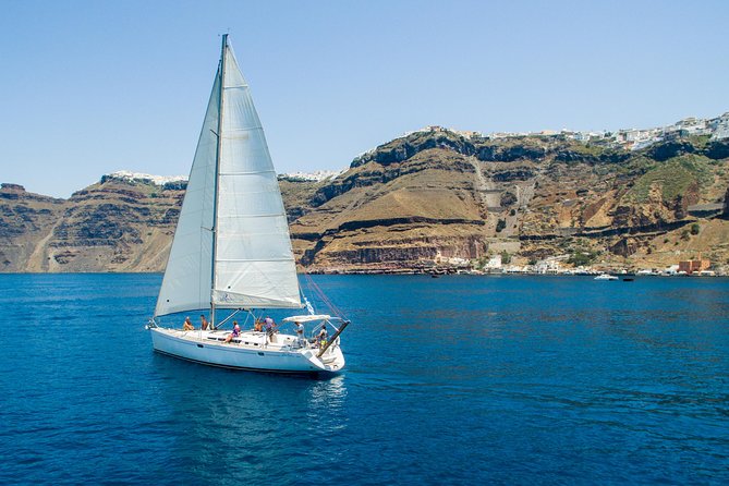 Morning Caldera Sailing Cruise - The hot springs soak: warm water break from the sun