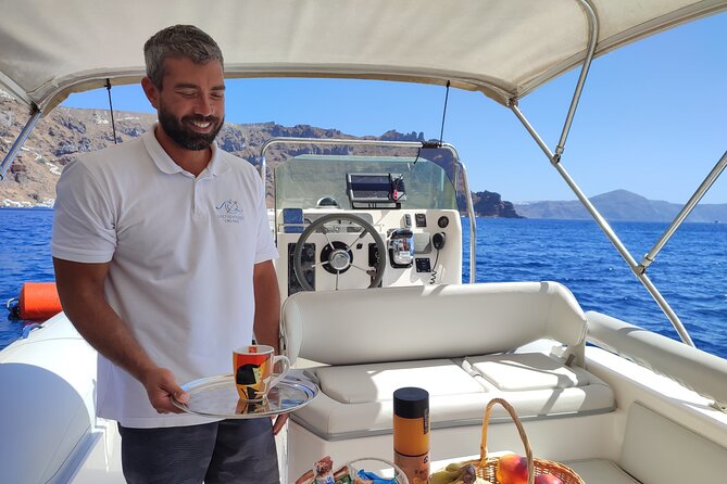Morning or Afternoon 3hour Private boat Tour in Santorini - A 3-hour private sail that makes Santorini feel personal