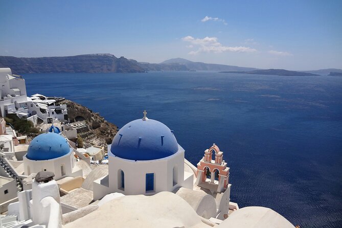Odyssey of the Secrets of Santorini - A 3-hour Private Tour - Stop 1 in Fira: Three Bells viewpoints and streets that photograph well