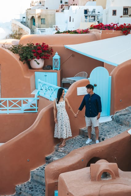 Oia: Couple photoshoot with 30 edited Photos - What to Bring, What to Wear, and Stair Reality