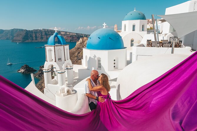 Oia Flying Dress Photoshoot Santorini - Meeting Point In Oia (F97G+58) and Getting There Without Stress