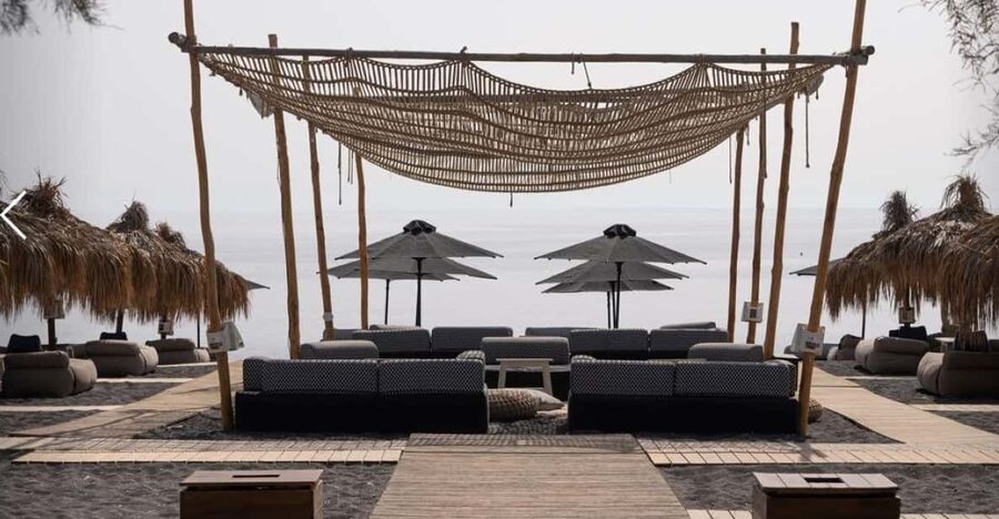 Perivolos: Beach Experience at Wet Stories - Who Wet Stories Santorini Works Best For