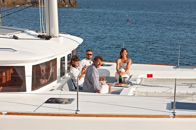 Premium Santorini Private Day Tour Elba 45, BBQ, drinks, transfer - A Private Catamaran Day That Actually Feels Private