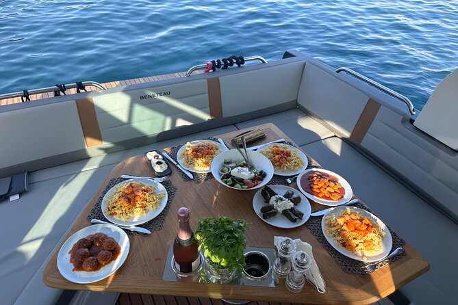 Private Caldera Cruise with Motor Yacht in Santorini - Stop 1: Volcano of Santorini and the hot springs swim