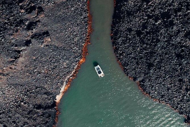Private Caldera Cruise with Power Catamaran ENJOY incl. Meal & Drinks - Stop 3: Red Beach, quick look and quick swim