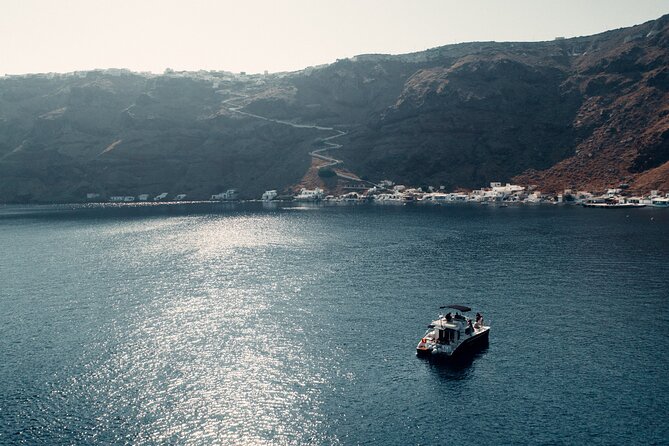 Private Caldera Cruise with Power Catamaran ENJOY incl. Meal & Drinks - Thirasia options, and how to tailor the day to your style