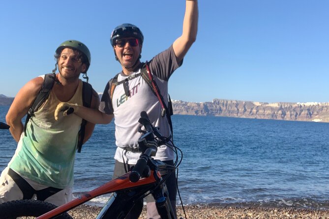 Private Electric Mountain Bike Experience and Tour in Santorini - Windmills on the crest: the 360 view and then the rest of your day belongs to you