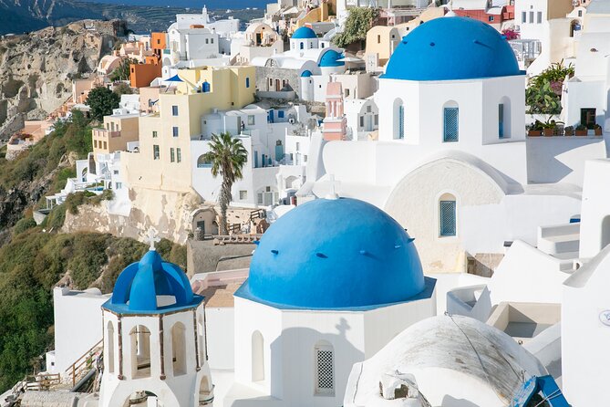 Private Santorini Sightseeing Tour – Customizable,Cruise Friendly - Three Bells of Fira: The Blue Dome Photo Stop That’s All About Positioning