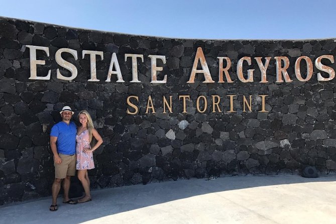 Private Santorini Sunset Wine Tour with Tastings and Tapas - Stop 1: Estate Argyros, a classic start with a guided tasting