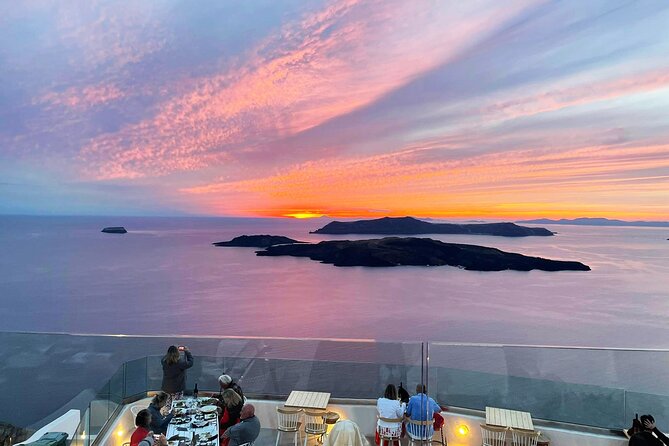 Private Sightseeing Tour with Dinner at Sunset - Santo Wines sunset dinner: where the tour turns into the reason you booked