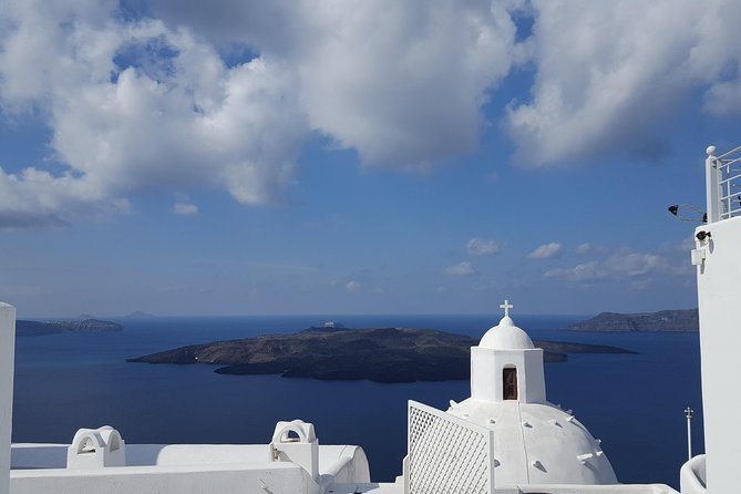 Private Tour Santorini best Attractions - Profitis Ilias monastery: the island view with a tasting stop