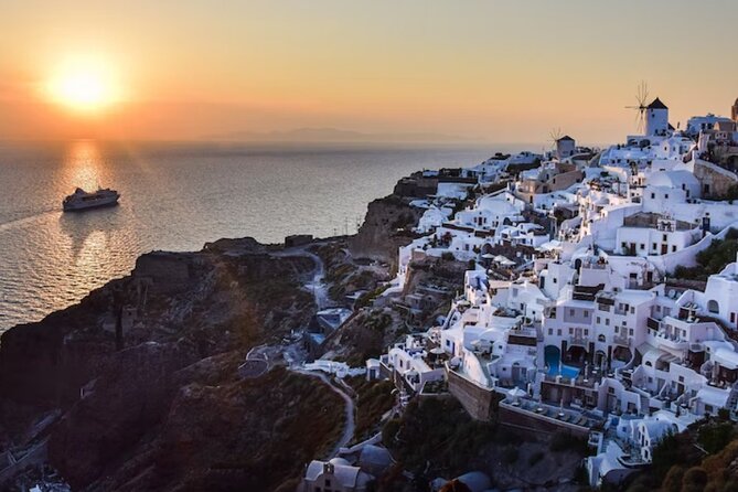 Private Wine Tasting Tour With a Santorini Sunset Ending - Stop 3, Santo Wines: the sunset moment and cellar walk-through