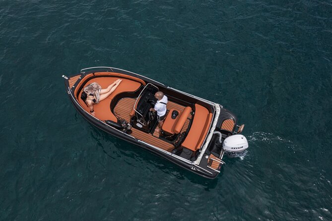 Rent a boat - Your half-day cruising plan around Santorini and Thirasia