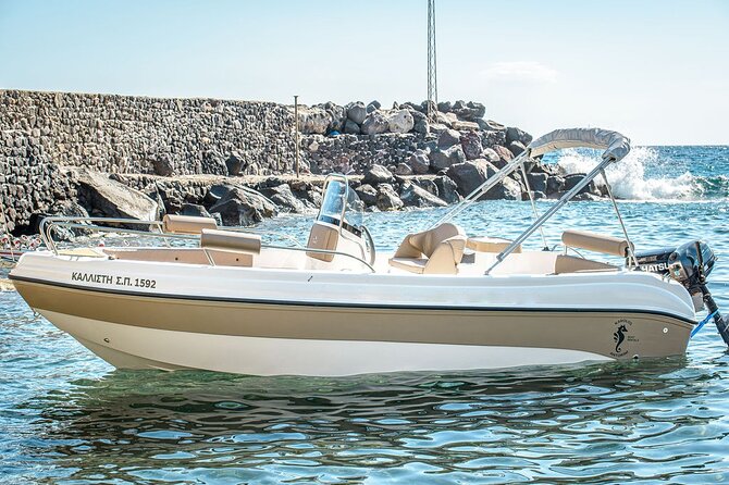 Rent a Boat in Santorini with Free License - Key highlights to know before you go