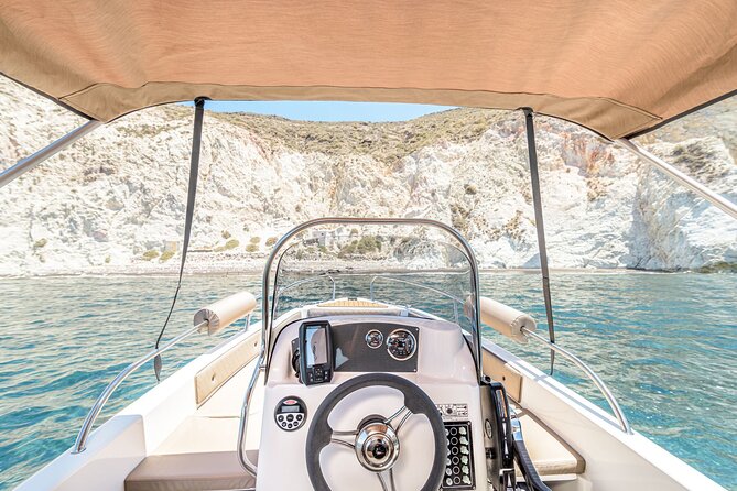 Rent a Boat in Santorini with Free License - Vlichada start point: a calmer way to begin on Santorini